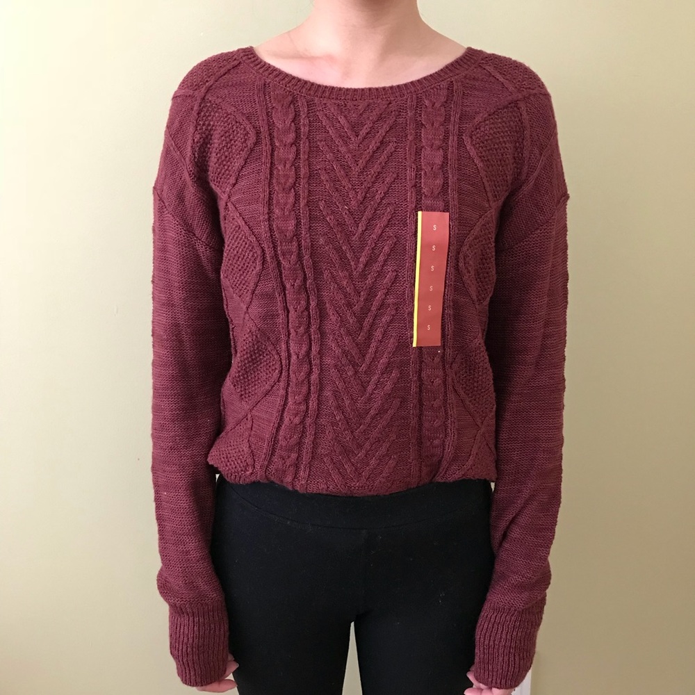Burgundy Sweater